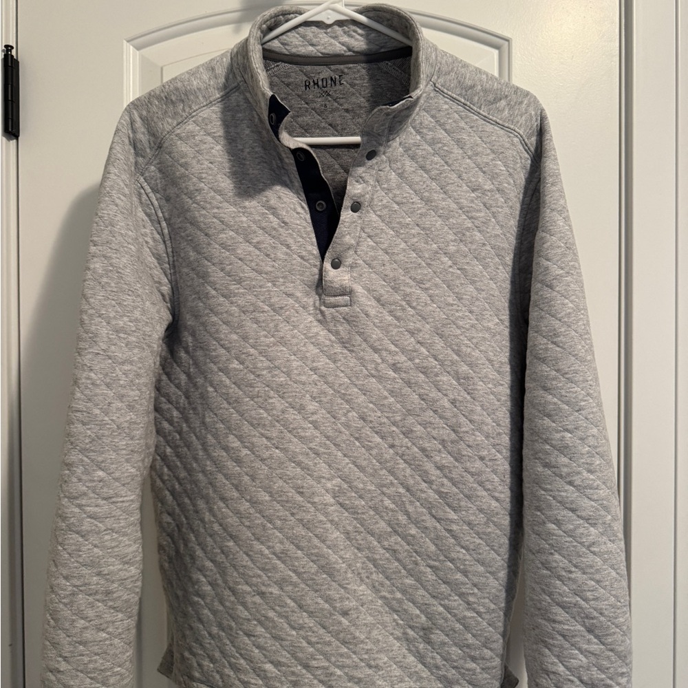 Rhone Heather Gray Quilted Top
